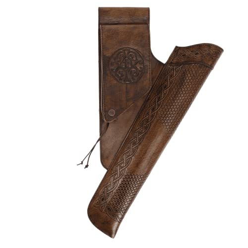 elToro Prime Crann - Seitenköcher aus hochwertigem Glattleder, Qualität zum Bogensport mit Pfeil und Bogen (Antique)
