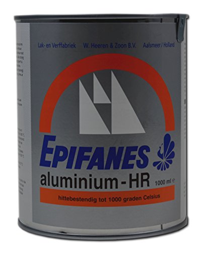 EPIFANES Aluminium bis 1000 Grad, 1 Liter E7-9B hitzebeständige Anstrichfarbe