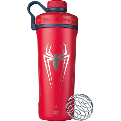 BlenderBottle Marvel Comics Radian Edelstahl Trinkflasche 770ml, Thermoflasche mit BlenderBall, geeignet als Wasserflasche, Protein Shaker und Fitness Shaker, BPA frei