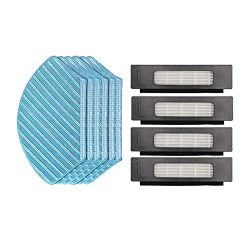 ZIMAGU 10-teiliges HEPA-Filter-Wischtuch, kompatibel mit Midea M7/I10/M71CN/M7Pro/M7Max Staubsauger-Ersatzzubehör-Kit