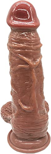 XXL Dildo Analplug mit kräftigem Sauger und realistischen Hoden 31 * 7cm Sexspielzeug Vaginalstimulation G-Punkt Stimulationstimul