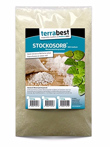 Terrabest, STOCKOSORB® 660 medium 1,5kg Wasserspeicher Granulat, Wasserspeichergranulat, Watergel