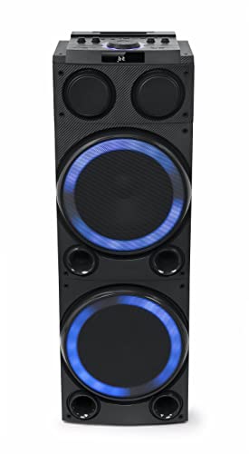 M-1982 DJ Bluetooth-Lautsprecher mit USB 2.0 zum Abspielen und Aufladen, 2 Eingänge 1 Mikrofon + 1 Mikrofon/Gitarre