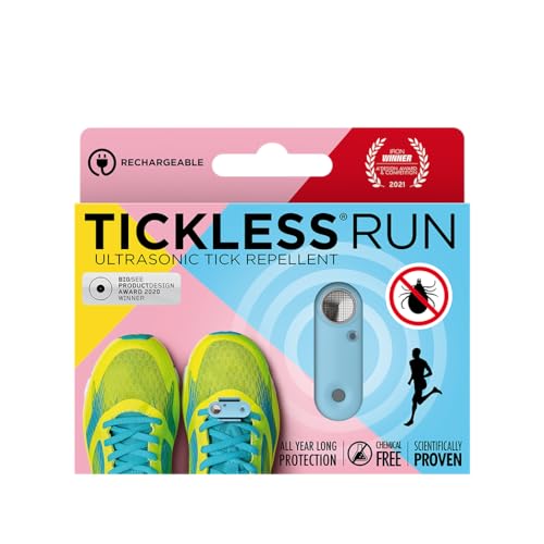Tickless Run | Ultraschall-Zeckenschutz für Läufer | für alle Altersgruppen - Baby Blue