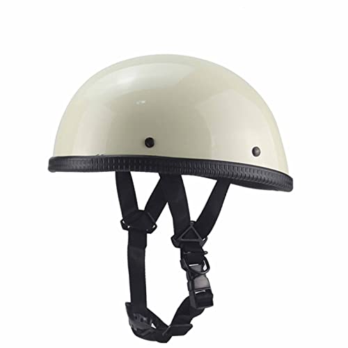 Retro Motorrad Halbhelme Jet-Helm DOT/ECE Zertifizierung mit Schutzbrille Halbschale Scooter Helm für Männer und Frauen Vier Jahreszeiten 2,L=59-60cm