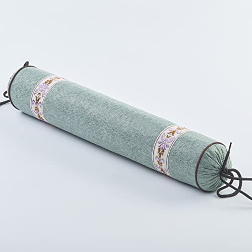 Rundes Buchweizen-Halskissen mit superweichem Bambus-Kissenbezug, abnehmbarem waschbarem Kissen ​für die Halswirbelsäule 3,40 * 8cm