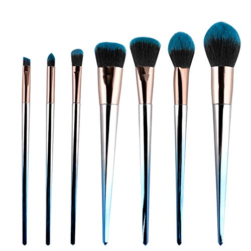 professionelle Make-up-Pinsel 7 Professionelle Make-up Pinsel Sets Lose Puderpinsel Keine Spur Foundation Pinsel Lidschattenpinsel Makeup Tools Make-up Pinsel Make-up-Tools (Color : Gradient Blue)