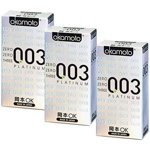 Okamoto 003 Platinum Kondome - 30 Stück - GUINNESS WORLD RECORD HOLDER ALS DÜNNSTES LATEX-KONDOM