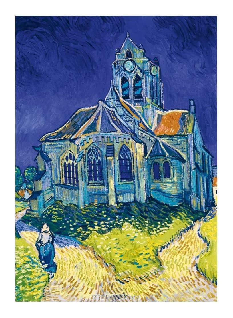 Puzzle 1000 Teile – Vincent Van Gogh – The Church in Auvers-sur-Oise, 1890