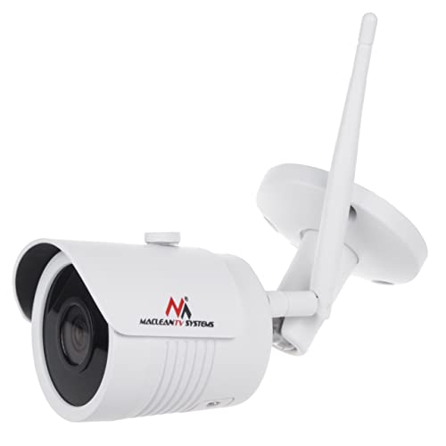 Maclean MCTV-516 WiFi IP/IPC-Überwachungskamera 5MPx für Innen- und Außenbereich Infrarot-LEDs für Nachtbeobachtung IP67 Schultzklasse Sicherheitskamera (1, Überwachungskamera)
