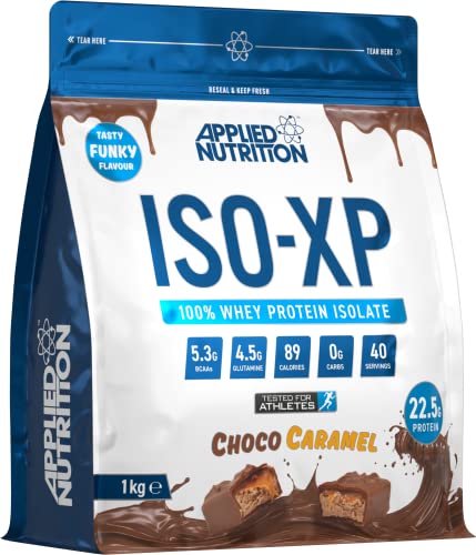 Applied Nutrition ISO XP Whey Isolate - Molkenprotein-Isolatpulver ISO-XP, (1kg - 40 Portionen) (Choco Caramel)