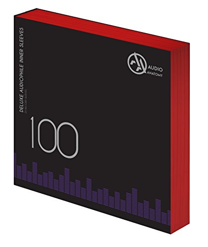 Audio Anatomy Vinyl-Innenhüllen 12" - Rot, 100 Stück