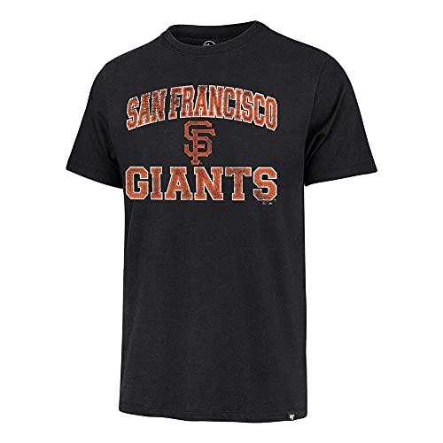 MLB Herren T-Shirt Union Arch Franklin Team Farbe Primary Logo Wort Mark - Schwarz - Large