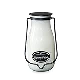 Milkhouse Candle Company, Creamery Glow Collection Duftkerze, Soja-Kerze, Milchflasche, Rosmarin und Minze, 400 ml