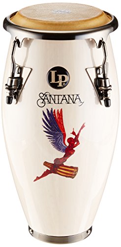 LP Latin Percussion Conga Santana Abraxas Angel LPM197-SNW weiß, brushed Nickel Hardware