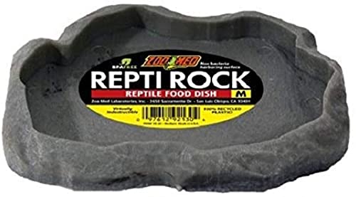 Zoo Med (10 Pack) Repti Rock Food Dish for Reptiles Medium