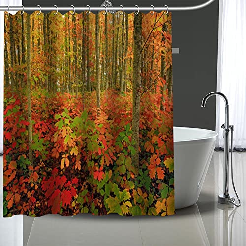 Wasserdichter Duschvorhang kann angepasst Werden Baum Badezimmer Duschbad liefert Duschvorhang aus Polyester mit Haken 180x240cm/71x94in(WxH)