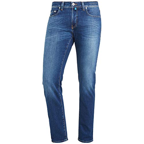 Pierre Cardin Herren Futureflex Tapered Fit Jeans, Blau (Dark Vintage Blue 01), W36/L34