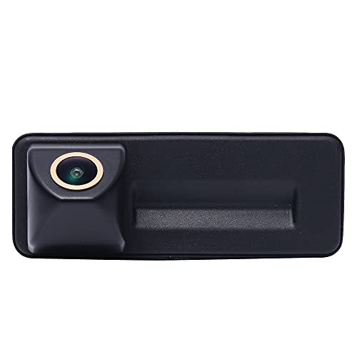 HD 1280Pixels Kofferraumgriff Fischaugenlinse Rückfahrkamera Farbkamera Einparkkamera Nachtsicht Rückfahrsystem Einparkhilfe Kompatibel mit Skoda Fabia Y6/Golf 5/0603 ALE/Superb Kombi/Yeti/A1/To-uran