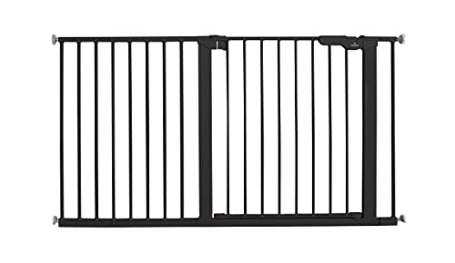 Extrabreit/Flur/Treppe/Treppe und Baby Druckschutzgitter 132,5-138,7 cm schwarz