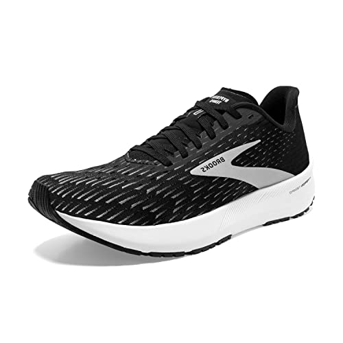 Brooks Damen Hyperion Tempo Laufschuh, Black/Silver/White, 40.5 EU