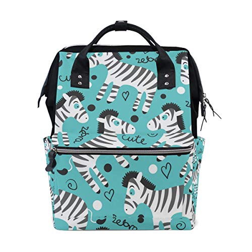 FANTAZIO Mumienrucksack niedliche Zebras Schultasche