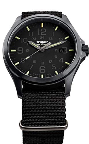 Traser H3 P67 Officer Pro Black Tactical Watch Militär Armbanduhr NATO Armband