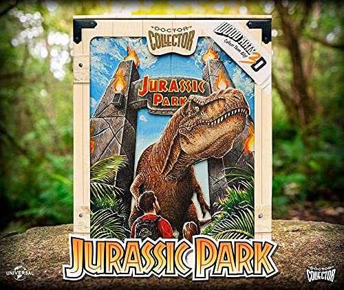 DOCTOR COLLECTOR WoodArts 3D-Poster Jurassic Park, 30 x 40 cm