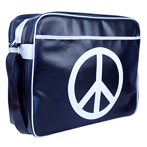 Urban Factory Peace & Love Bag Laptop-Tasche, Vintage Collection blau 30,5 cm