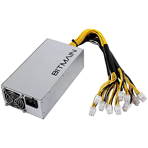 IEW APW7 1800W Netzteil Mining PSU für Bitmain Antminer S9/L3+/A6/A7/R4/S7/E9 mit 10X PCI-E 6-poligen Steckern