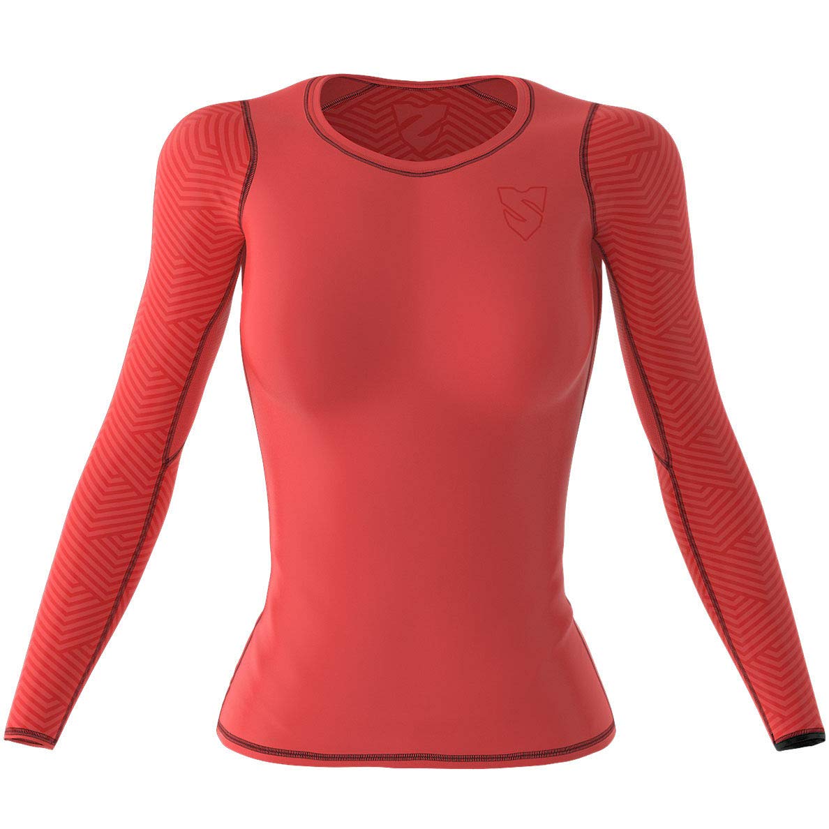 SMMASH Funktionsshirt Damen Kompressionsshirt Sportshirt Langarm Atmungsaktiv Second Skin Technologie Fitness Oberteil Outdoor