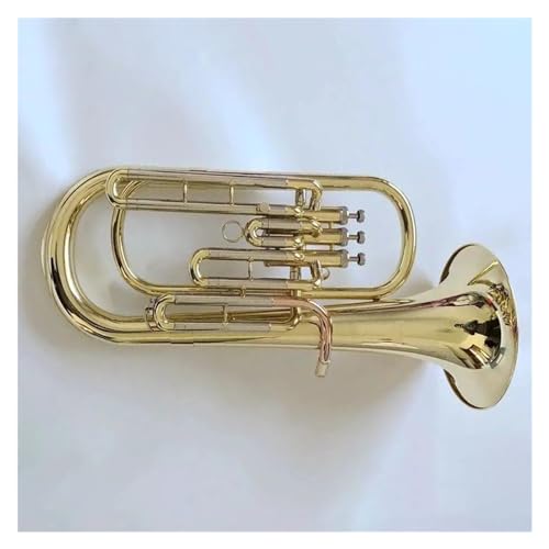 Professionelles Euphonium Messing Vergoldetes Euphonium Horn B-Euphonium Jazz-Instrument Mit Drei Tasten Und Zubehör