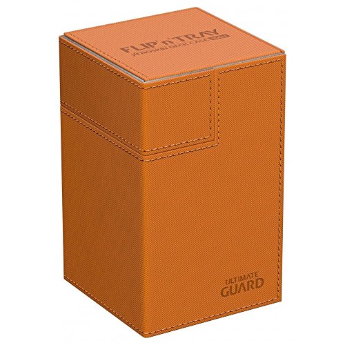 Ultimate Guard UGD010781 Flip´n´Tray Deck Case 100+ Standardgröße XenoSkin Kartenbox, Orange