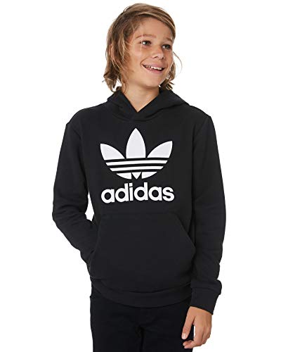 adidas Kinder Sweatshirt Trefoil Hoodie, Black/White, 1516, DV2870