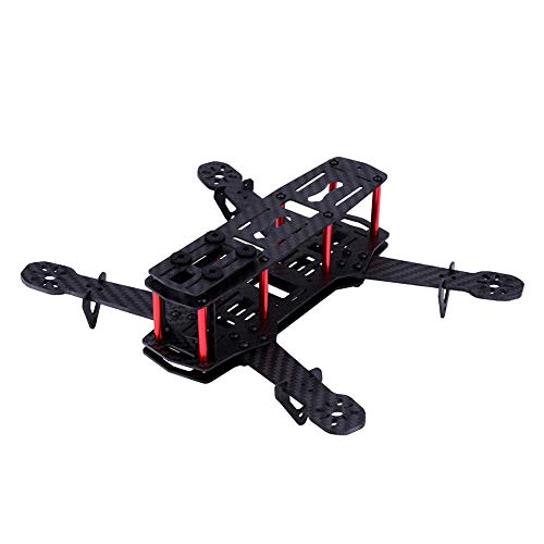Quadcopter Frame, 2Types 250MM RC Aircraft Drone Frame Kit Kompatibel mit QAV250 Upgrade Part(Carbon Fiber)