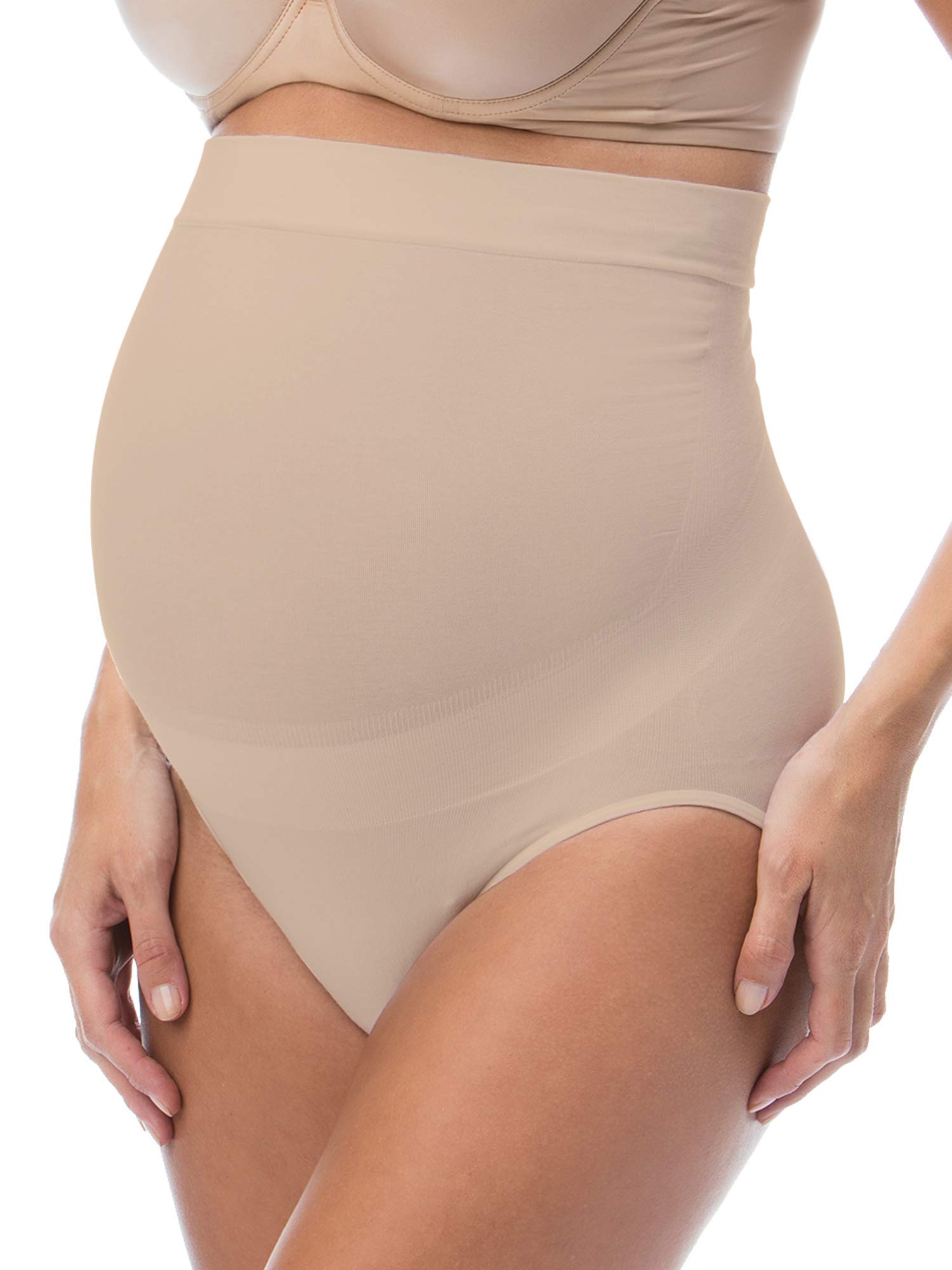 RelaxMaternity 5100 (Nude, XXL) Schwangerschafts-Slip Baumwolle mit eingebauter Unterleibstütze