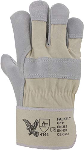 ASATEX Rindspaltleder-Handschuh FALKE-T, naturfarben, Gr. 11 (12 Paar)