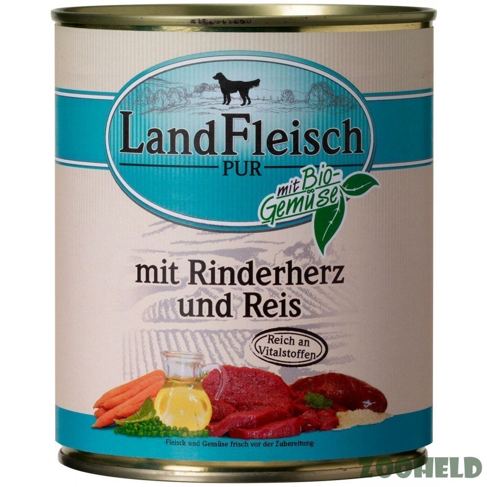 LandFleisch | Pur mit Rinderherz und Reis | 6 x 800 g