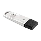 xlyne 7964002 Fingerabdruck verschlüsselter USB 3 Stick X-GUARD USB Stick 64GB Stick, Silber