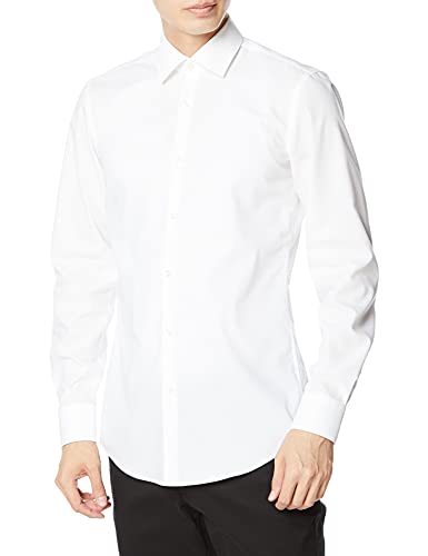 HUGO Herren Kenno Freizeithemd, Weiß (Open White 199), XX-Large (Herstellergröße: 45)