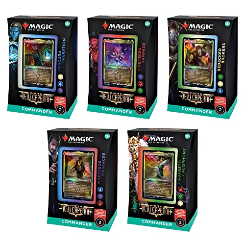 Magic the Gathering Wizards of The Coast Streets of New Capenna Commander Decks Display (5) English