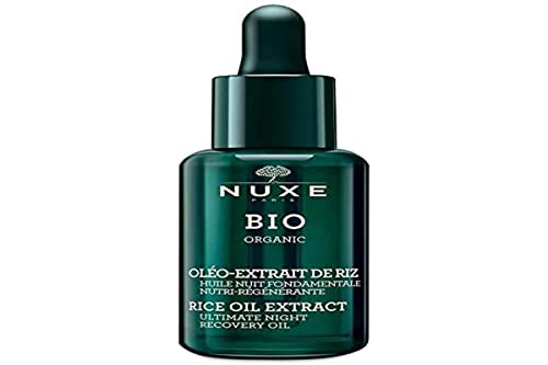 Nuxe Bio Organic - Oléo Extrait De Riz Olio Notte Nutri-Rigenerante Viso, 30ml