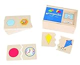 Beleduc 11540 Cognito Formen | Topologo Geo-Spiel, Lernspielpuzzle aus Holz