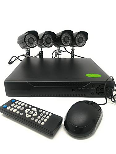 Saldi CCTV-N Videoüberwachungsset mit Infrarot-Kameras Dvr Netzteil, 4 Kanal