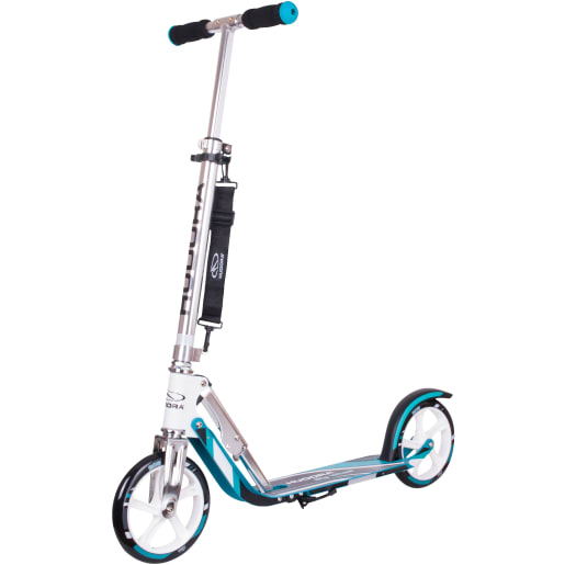 HUDORA 14738 BigWheel 205-Das Original mit RX Pro Technologie-Tret-Roller klappbar-City-Scooter, weiß/pink