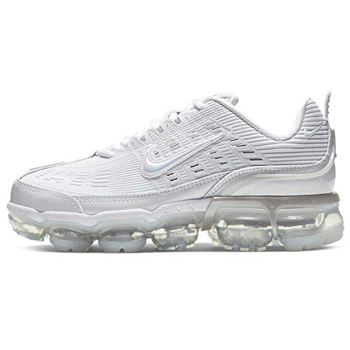 Nike Damen W AIR Vapormax 360 Laufschuh, White/White-White-Black-MTLC Silver, 36 EU