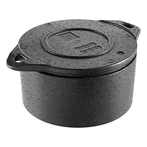 thermohauser EPP-Thermobox Torte schwarz, mit Deckel, 10,5 L, Ø 54.0 x 21.5 cm