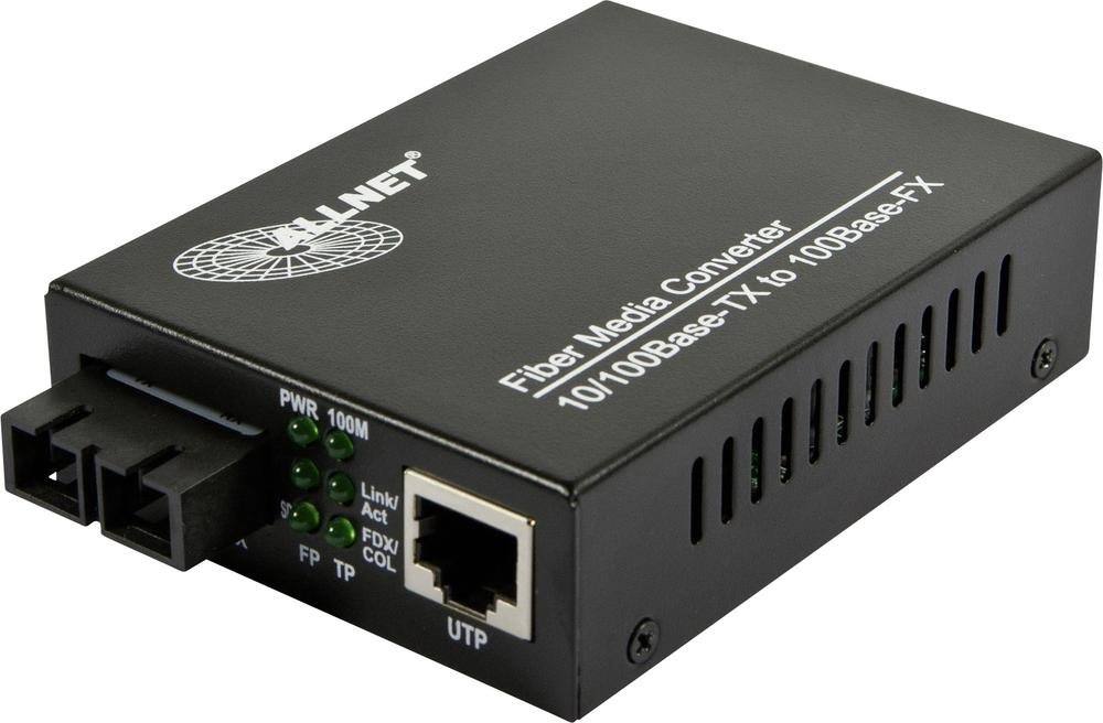 Allnet ALL-MC107-ST-MM LAN, ST Duplex Netzwerk-Medienkonverter 100MBit/s