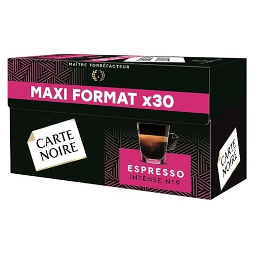 Schwarze Karte – Kapseln Espresso Intense Nr. 9 Maxi Format 159 g – 2 Stück