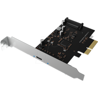 ICY BOX USB 3.2 Karte mit USB 3.2 Gen 2x2 Port (20 Gbit/s), USB-C, Einbau in PCIe Slot, Silber